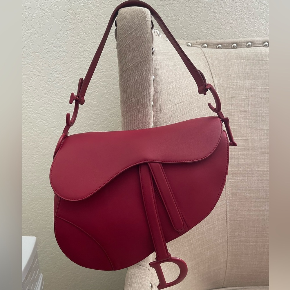 Dior Mate Saddle Bag comes with dustbag and card